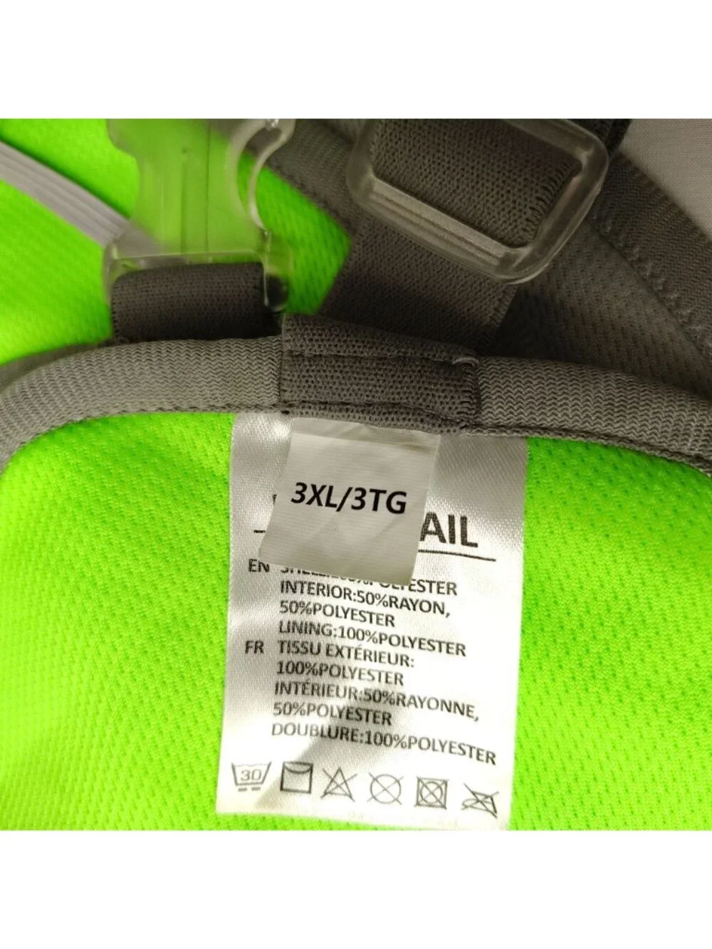 Flying Tail Dog 3XL High-Visibility Neon Green Reflective Safety Cooling Vest